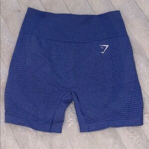 Blue Women's Athletic Gym Shark Shorts